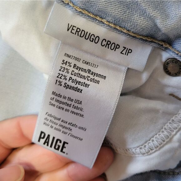 Paige verdugo crop zip jeans - Picture 7 of 15